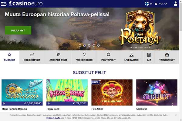 CasinoEuron suosituimmat hedelmäpelit