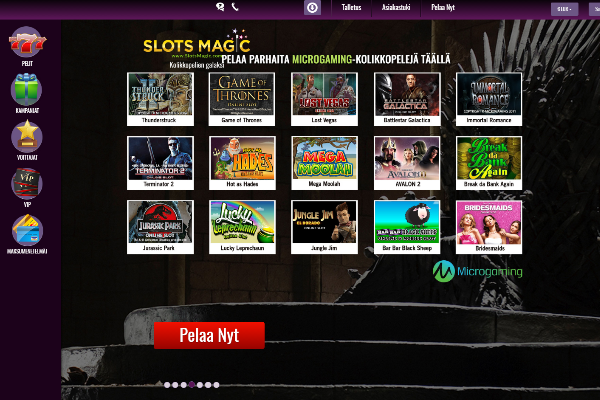 Slostmagicin Microgaming-pelit